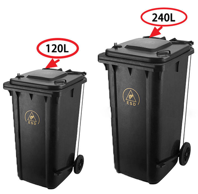 120L Antistatic ESD Plastic Garbage Bin Waste Container For Electronic Factory