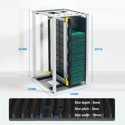 SMT Storage Holder PCB Anti Static Adjustable ESD Magazine Rack High Quality